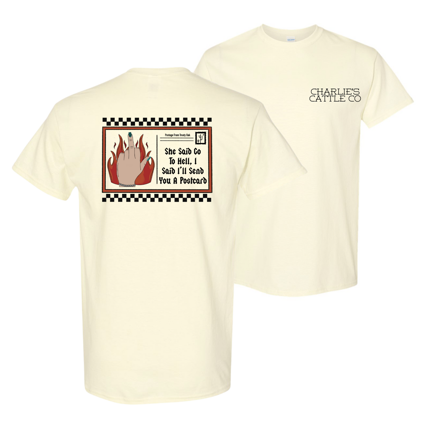 Treaty Oak Post Card T-Shirt