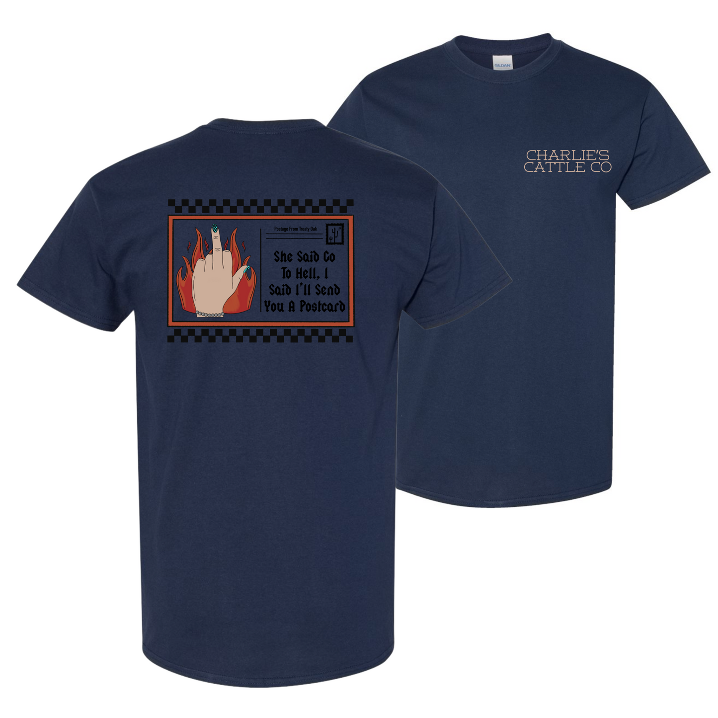 Treaty Oak Post Card T-Shirt