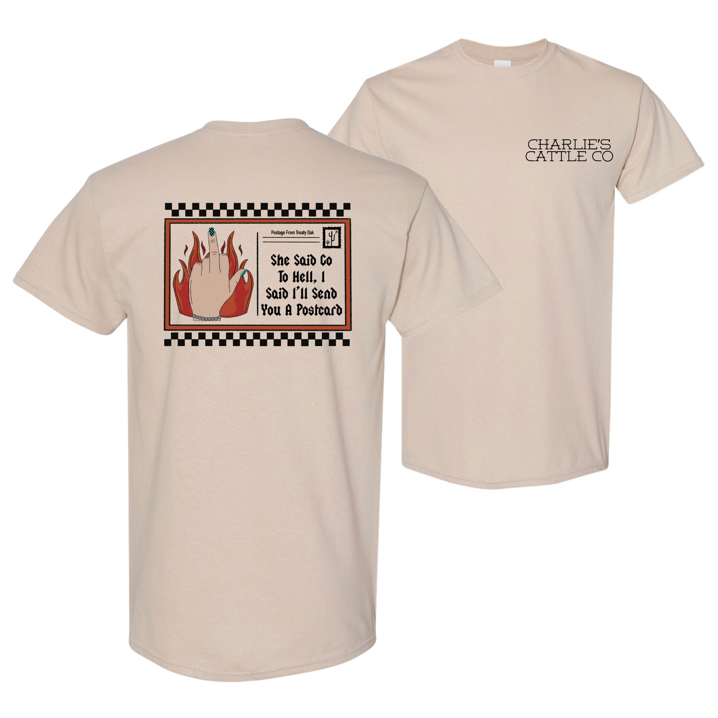 Treaty Oak Post Card T-Shirt