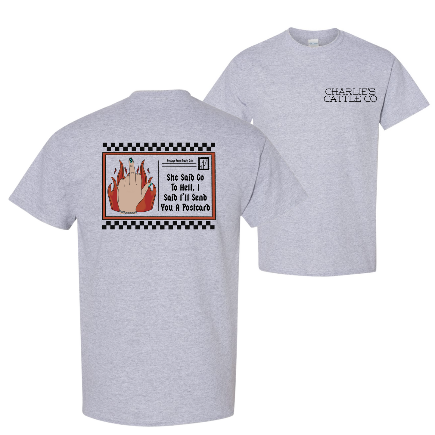 Treaty Oak Post Card T-Shirt