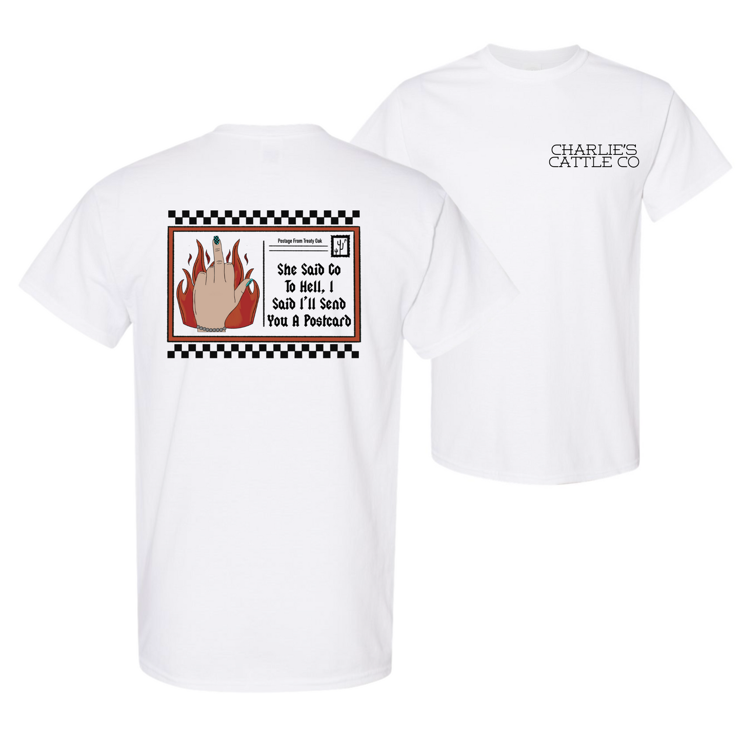 Treaty Oak Post Card T-Shirt