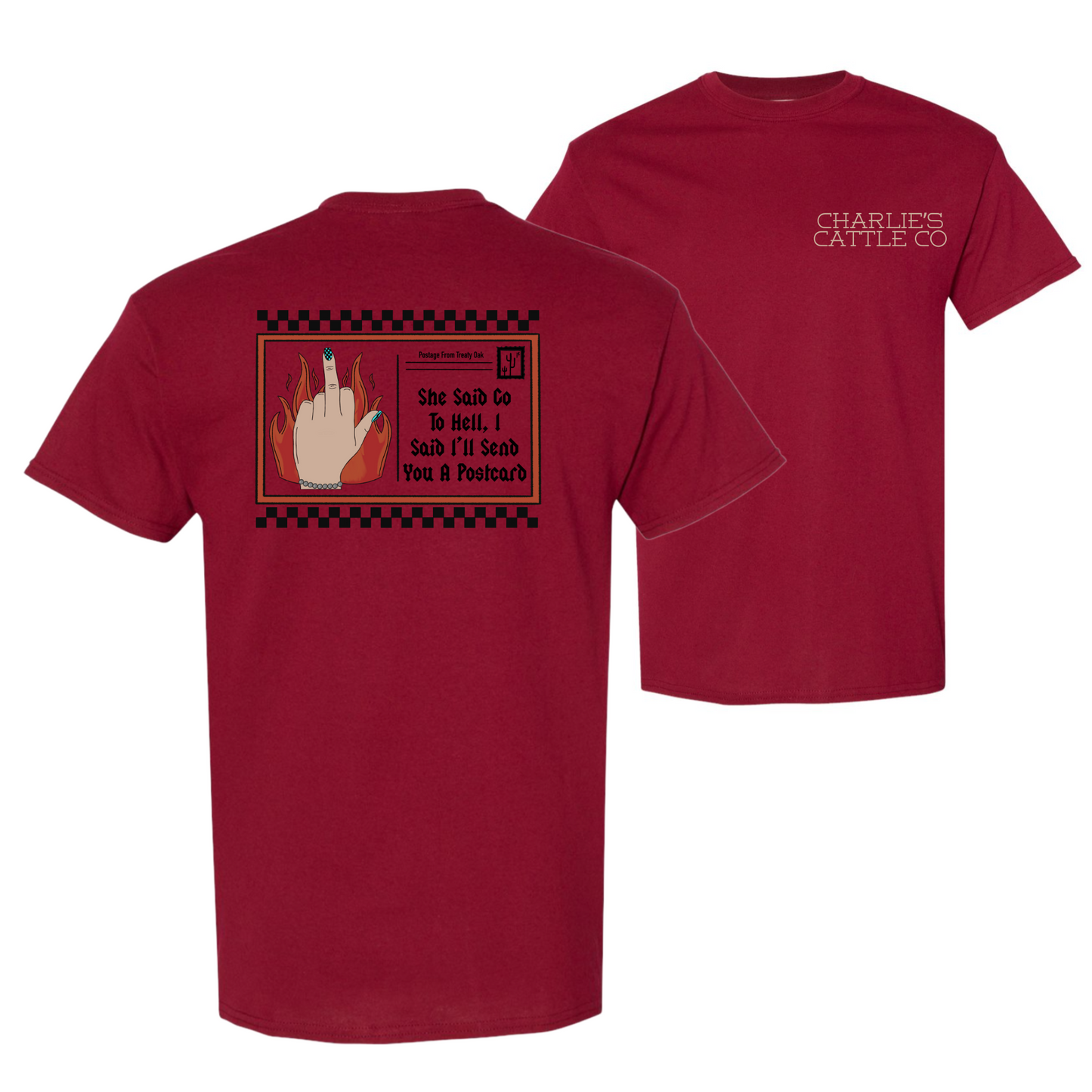 Treaty Oak Post Card T-Shirt