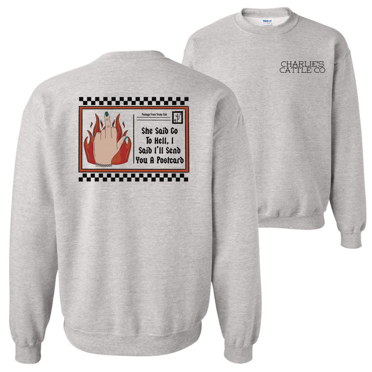 Treaty Oak Post Card Sweatshirt