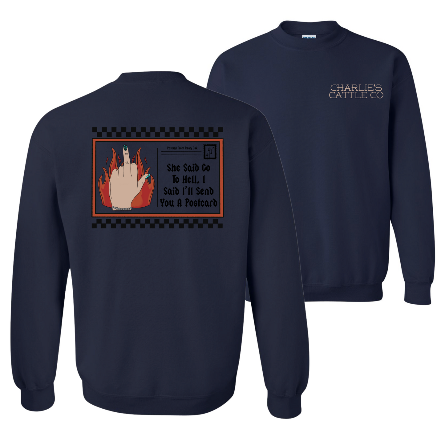 Treaty Oak Post Card Sweatshirt