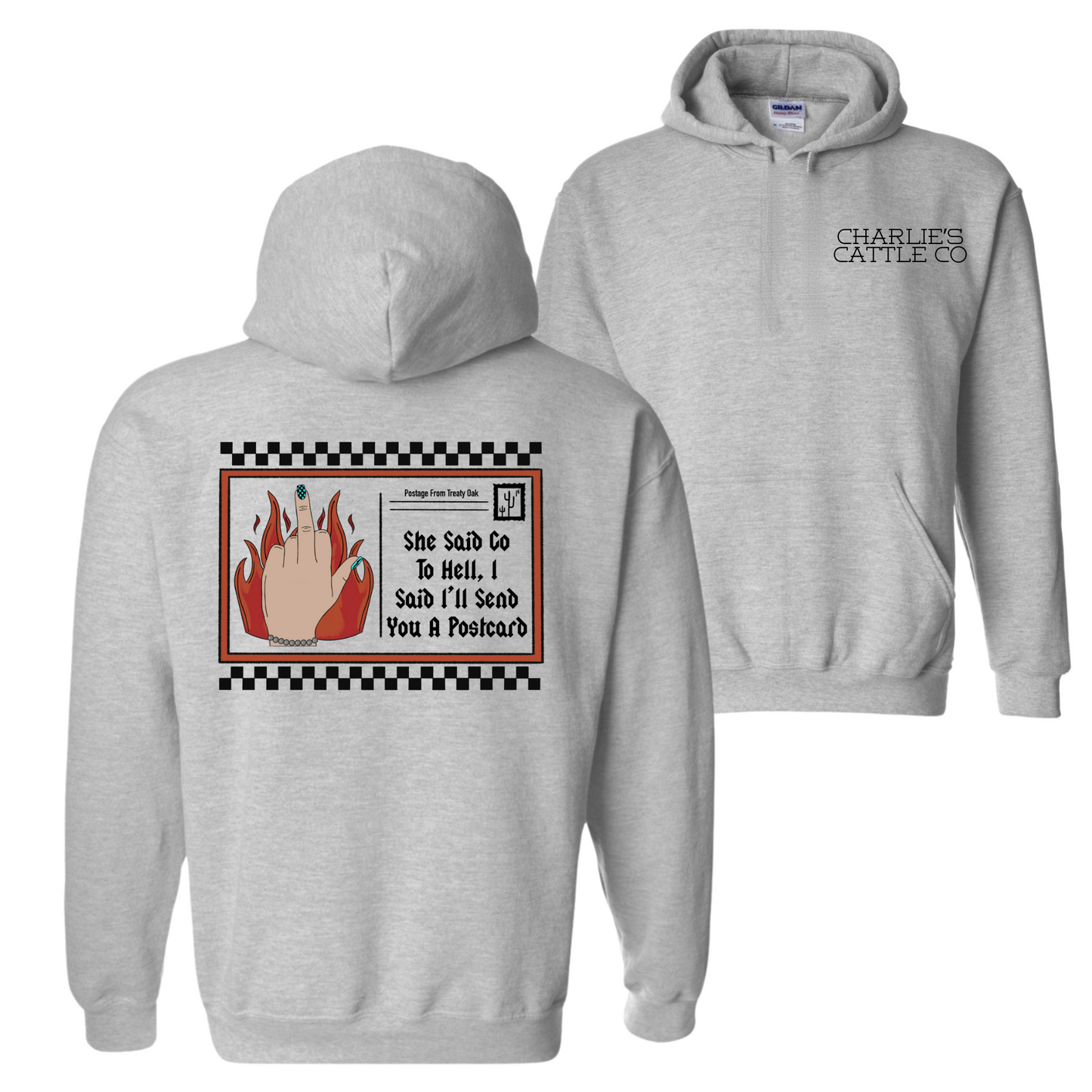 Treaty Oak Post Card Hoodie