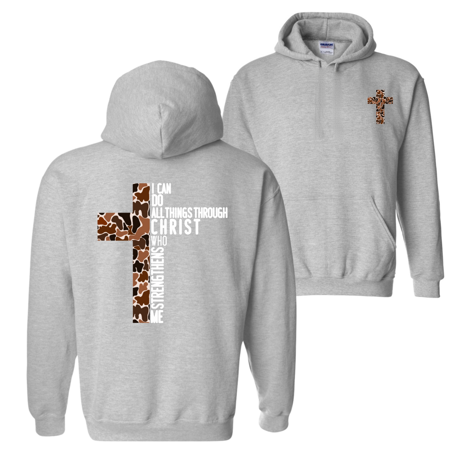 Camo Cross Hoodie