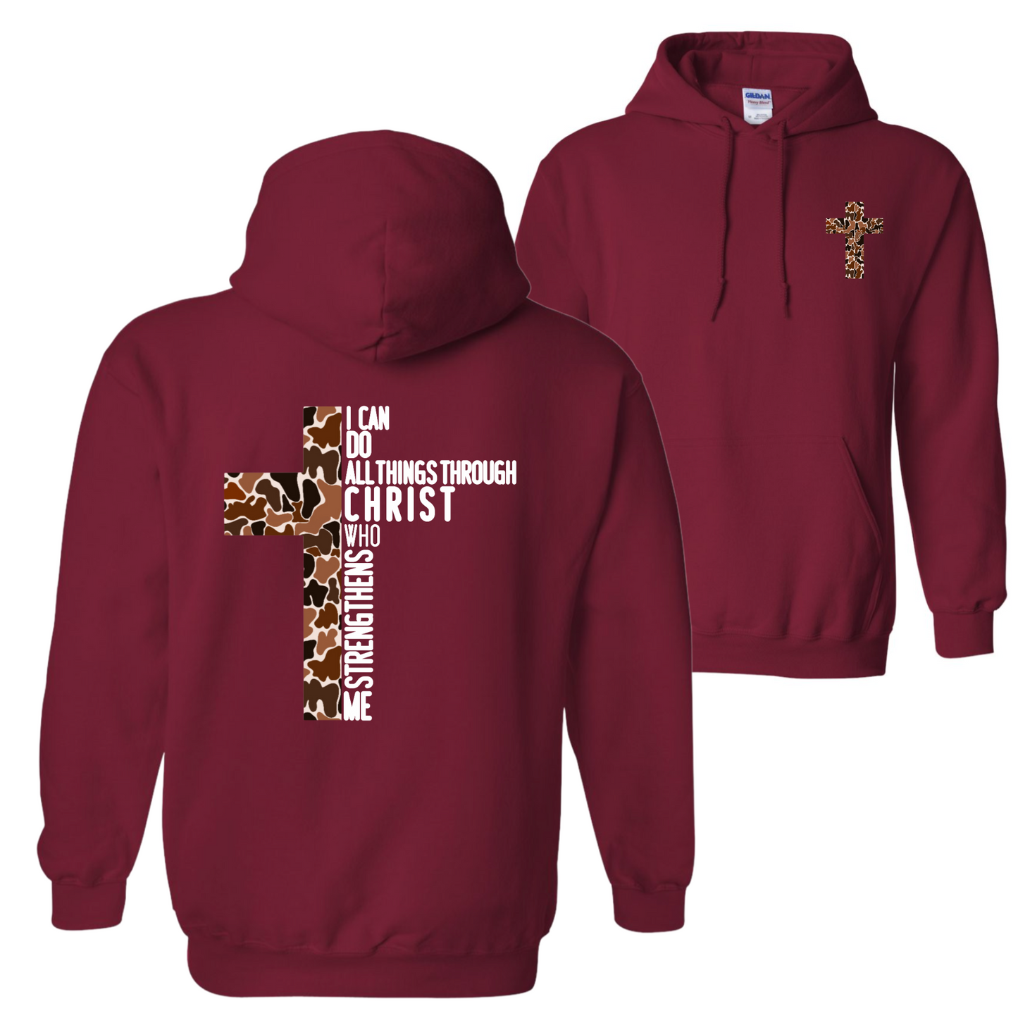 Camo Cross Hoodie