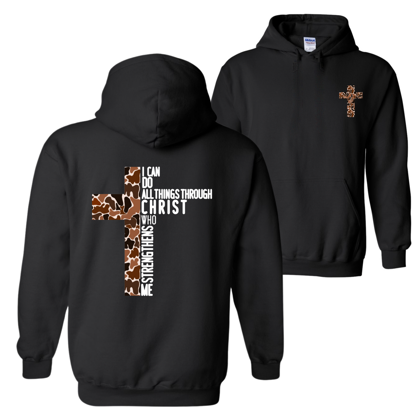 Camo Cross Hoodie