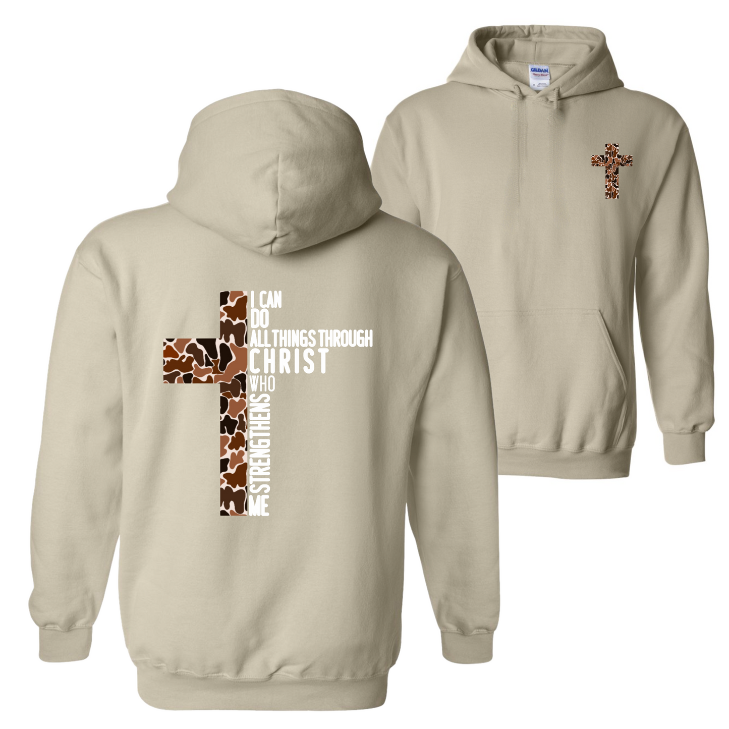 Camo Cross Hoodie