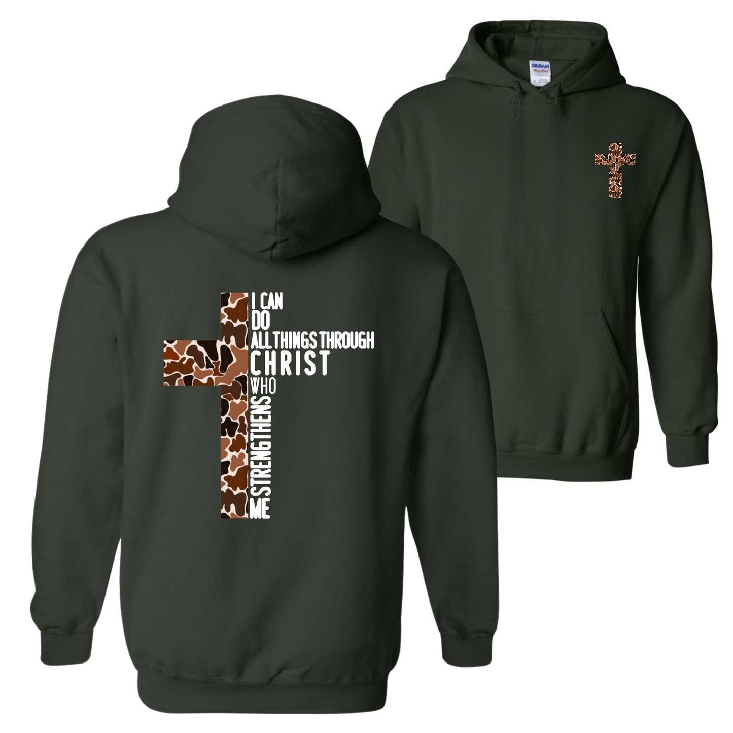 Camo Cross Hoodie