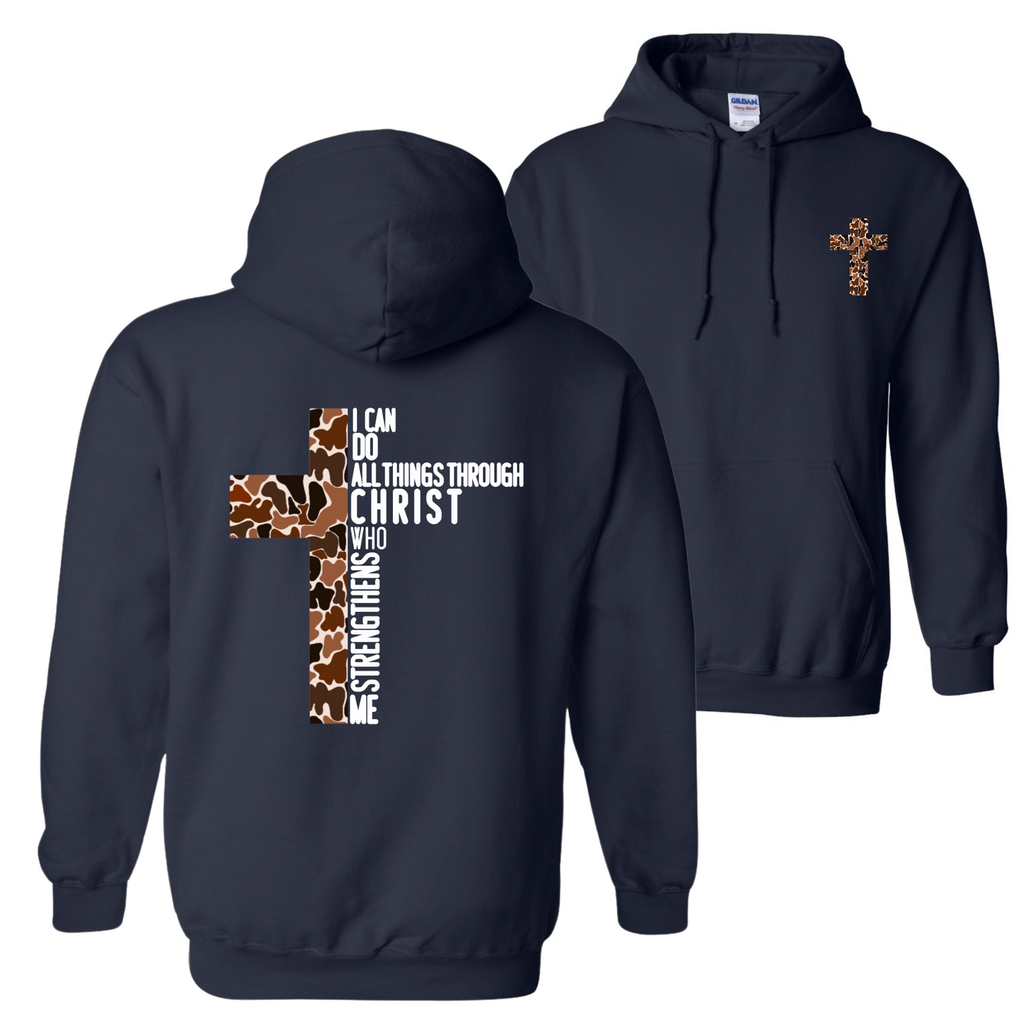 Camo Cross Hoodie