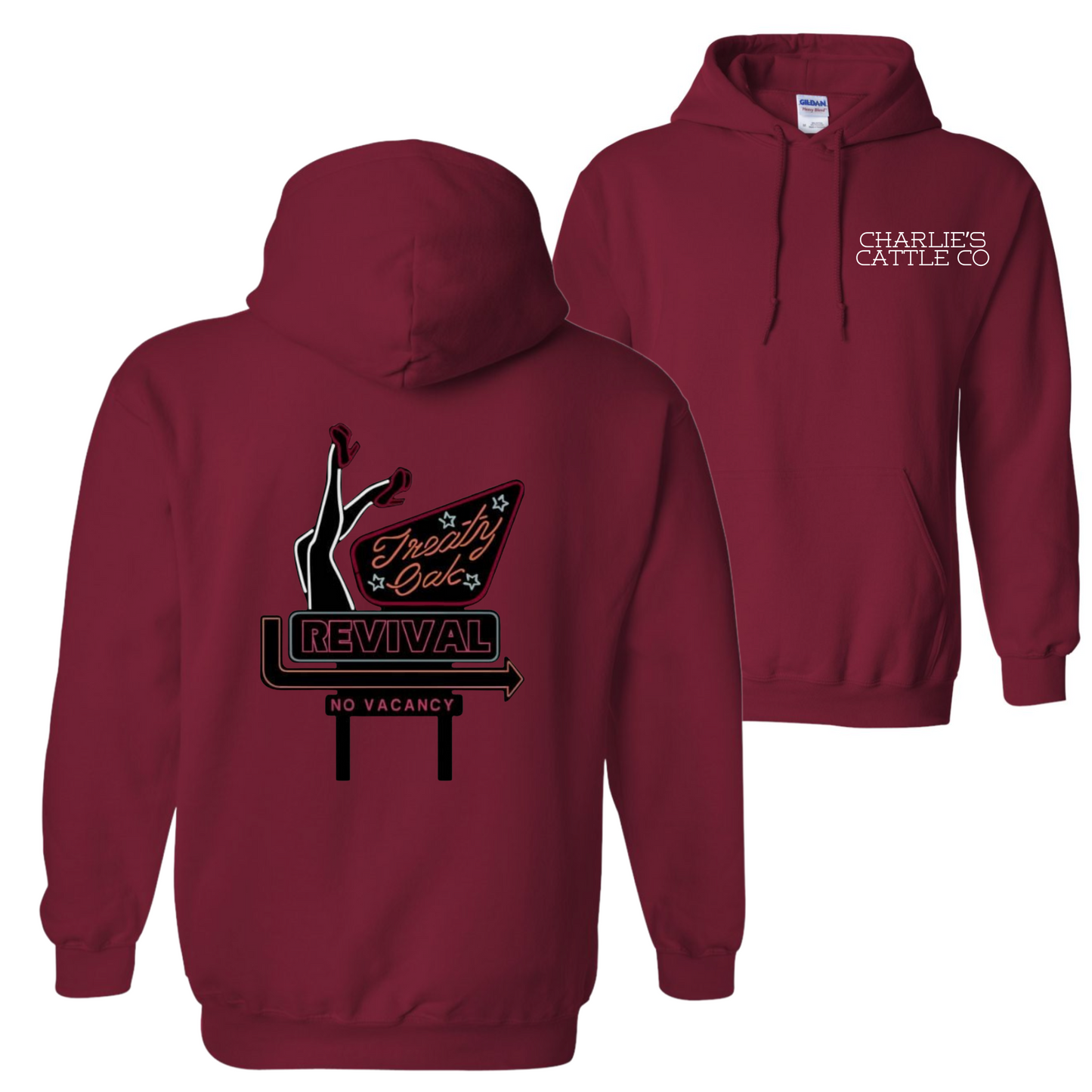 Treaty Oak Sign Hoodie