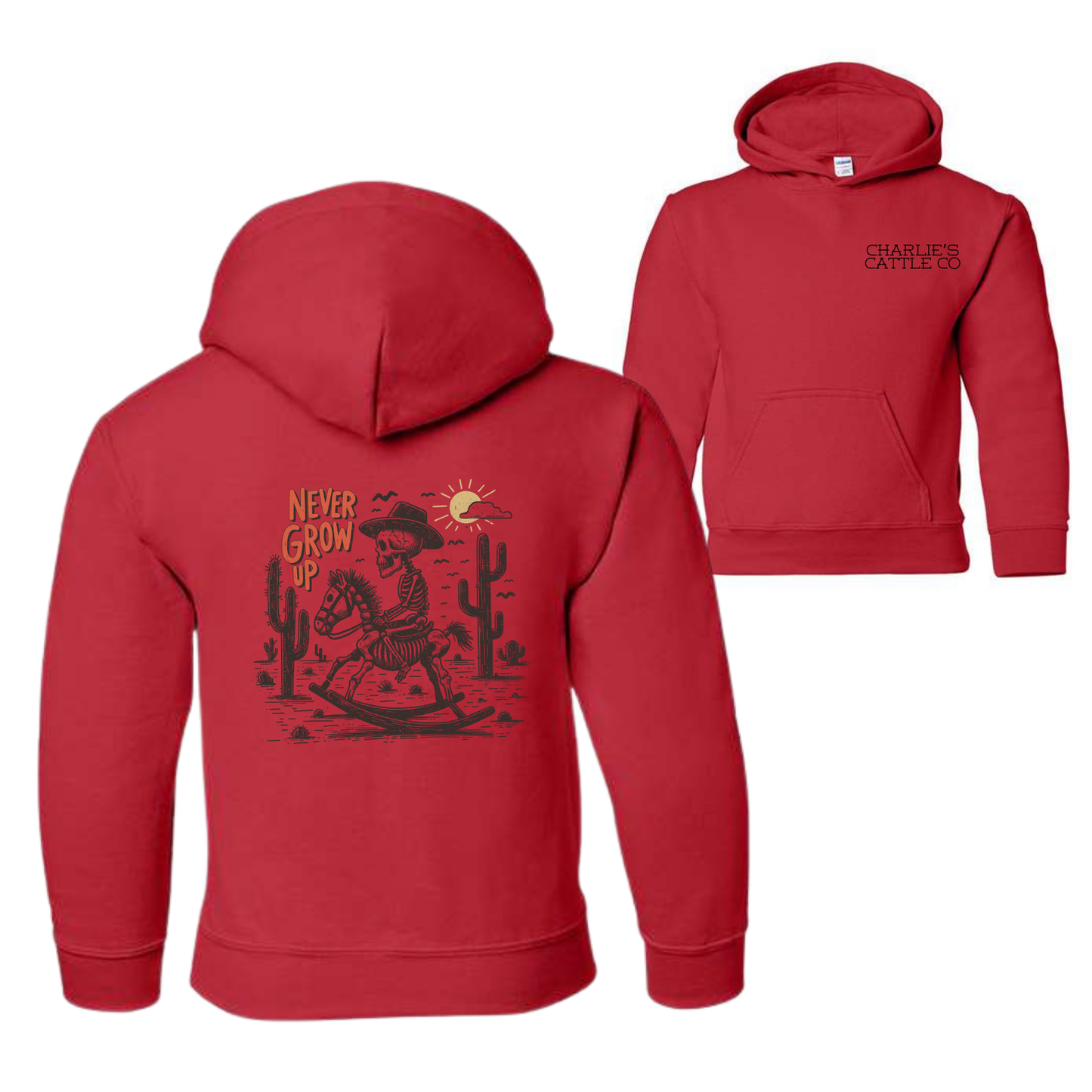 Never Grow Up Youth Hoodie