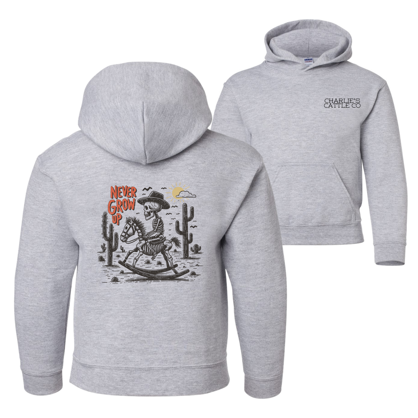 Never Grow Up Youth Hoodie