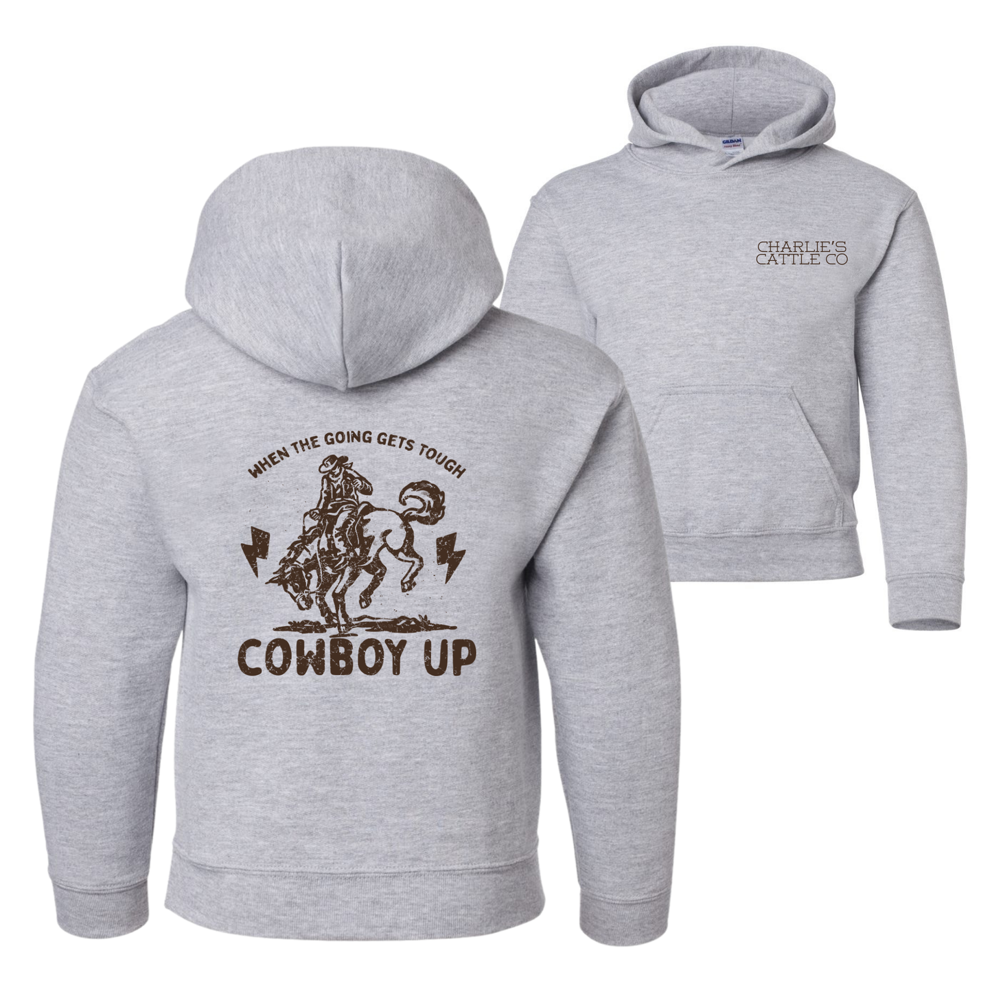 Cowboy Up Youth Hoodie