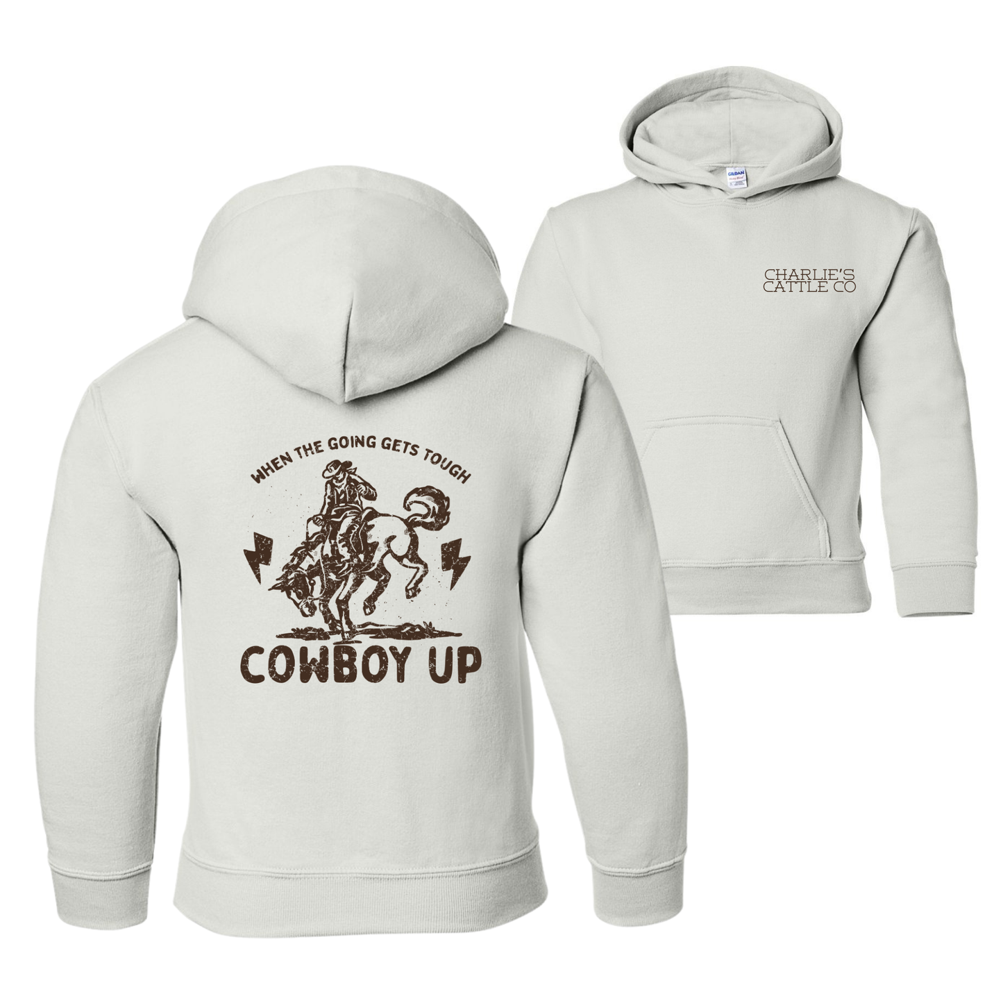 Cowboy Up Youth Hoodie