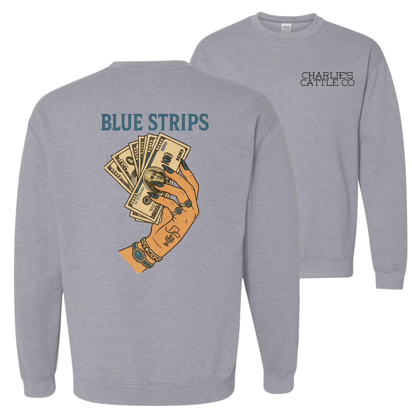 Blue Strips Sweatshirt