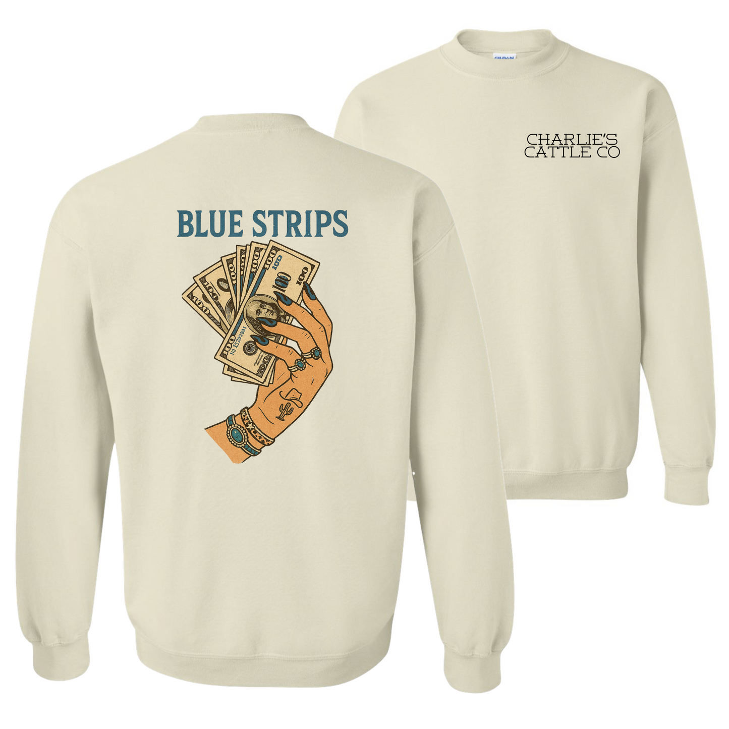 Blue Strips Sweatshirt