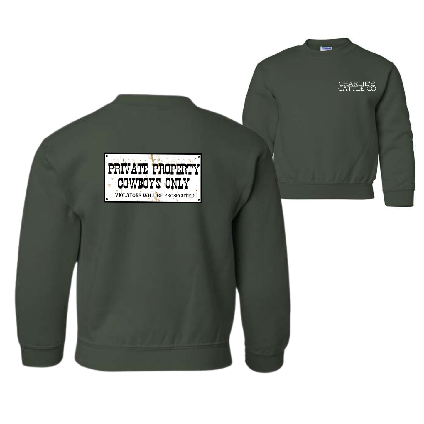Cowboy's Only Youth Sweatshirt