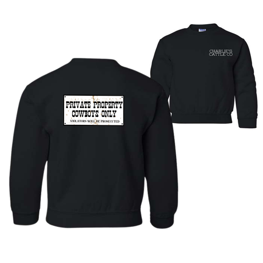 Cowboy's Only Youth Sweatshirt