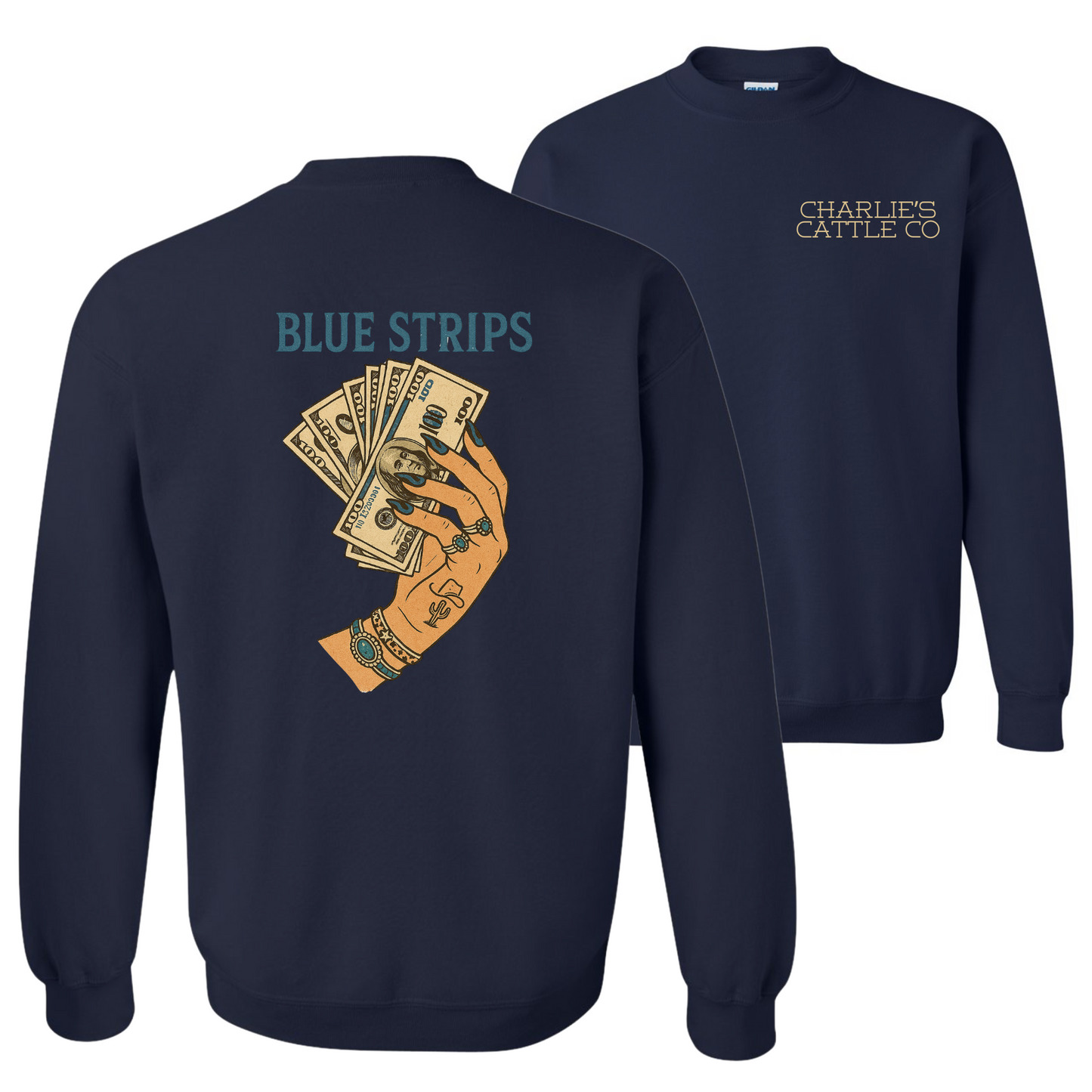 Blue Strips Sweatshirt