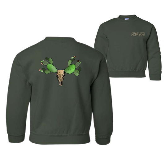 Cactus Longhorn Youth Sweatshirt