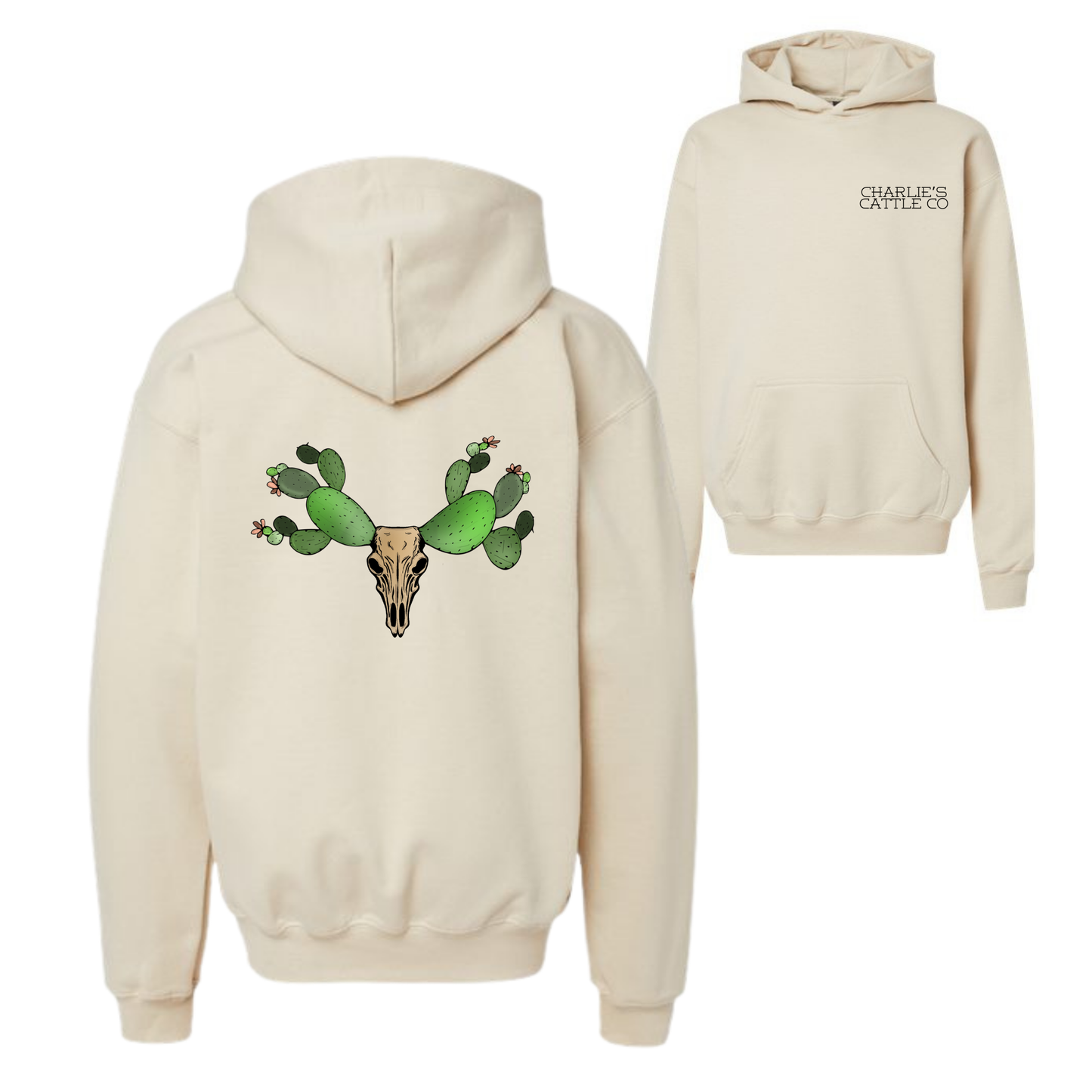 Cactus Longhorn Youth Hoodie