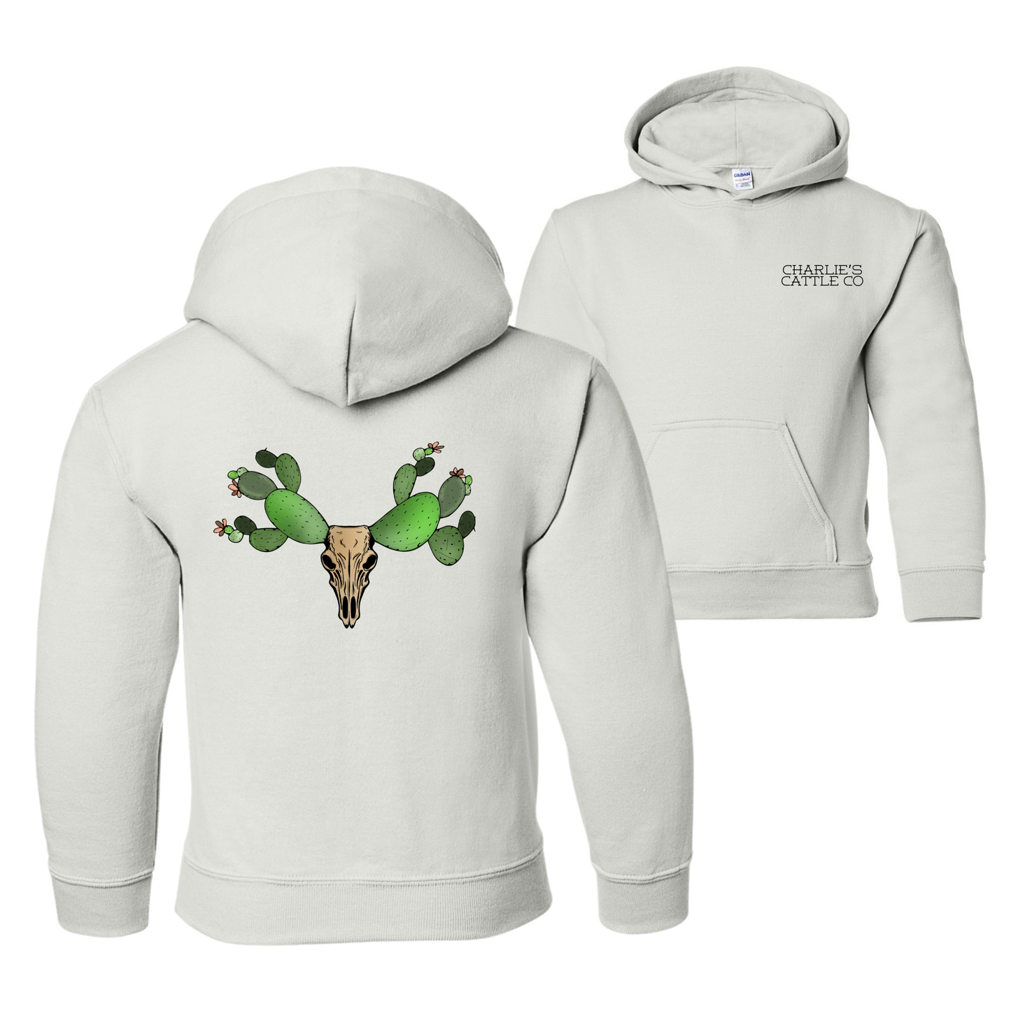Cactus Longhorn Youth Hoodie
