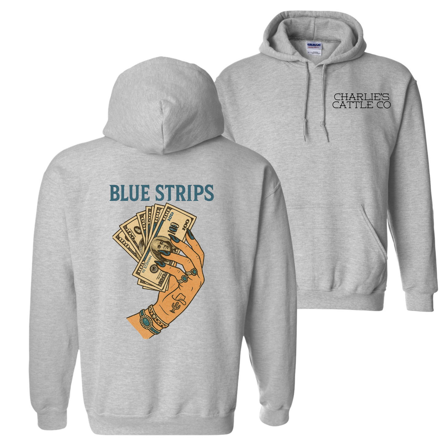 Blue Strips Hoodie