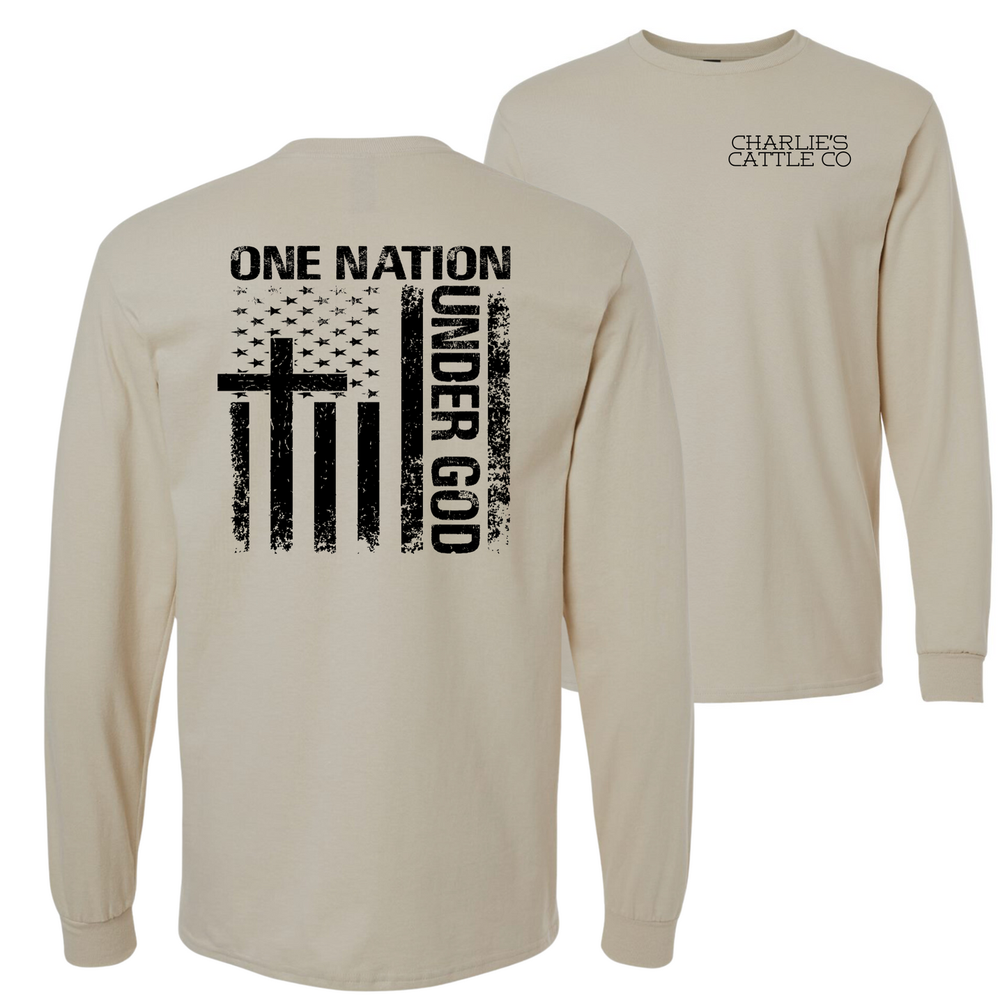 One Nation Under God Long Sleeve Tee