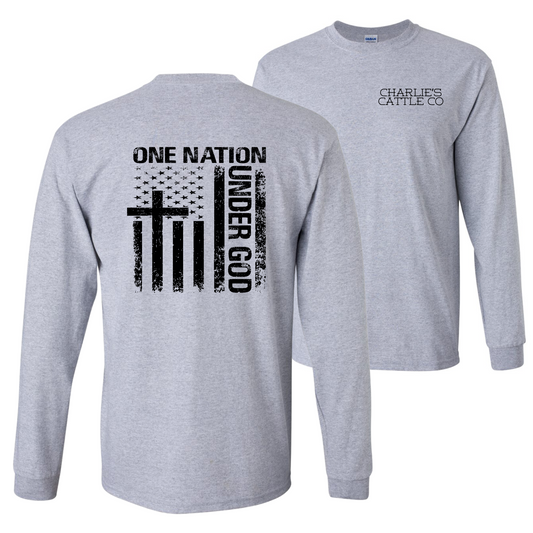 One Nation Under God Long Sleeve Tee