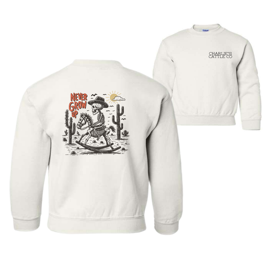 Never Grow Up Youth Sweatshirt