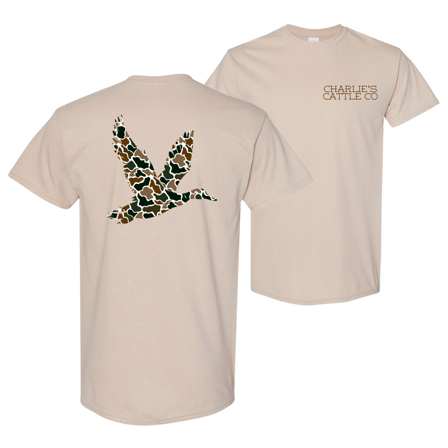 Camo Flying Mallard T-Shirt