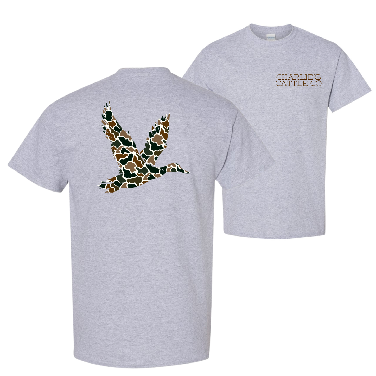 Camo Flying Mallard T-Shirt