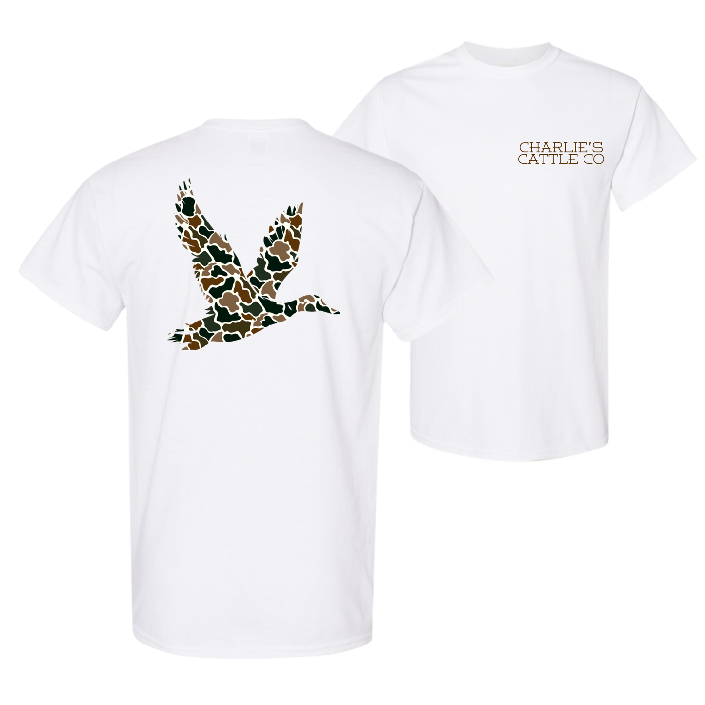 Camo Flying Mallard T-Shirt