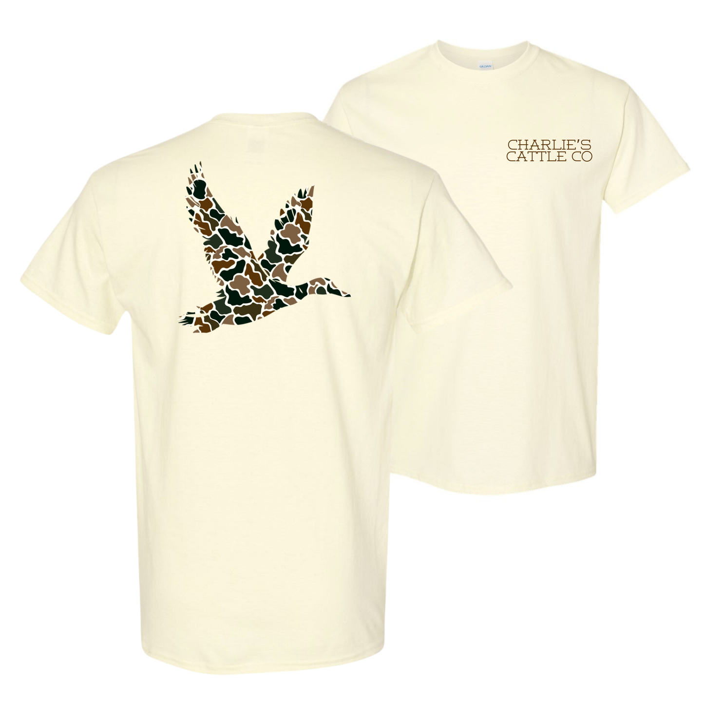 Camo Flying Mallard T-Shirt