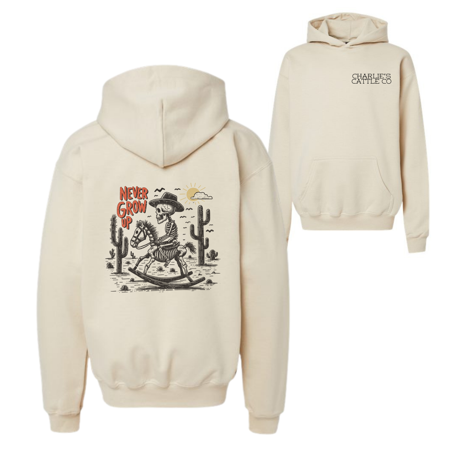 Never Grow Up Youth Hoodie