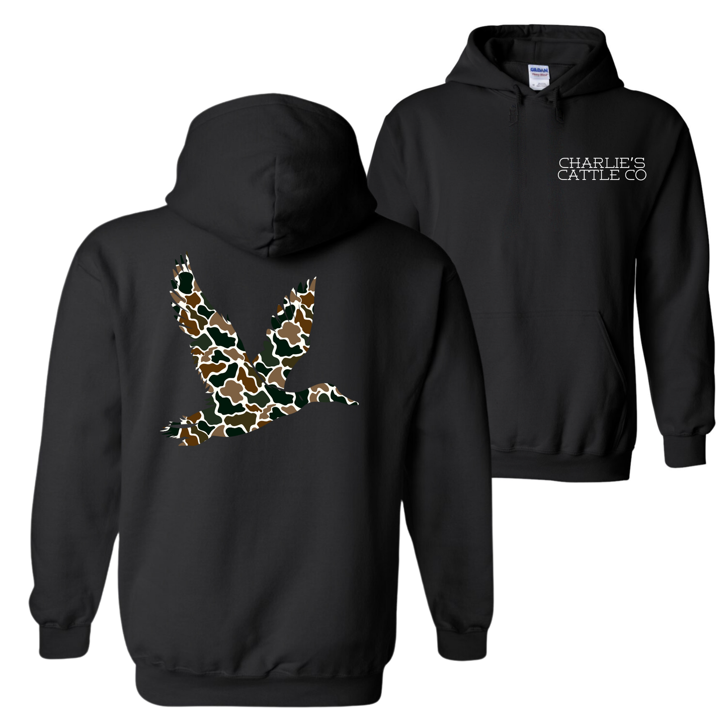 Camo Flying Mallard Hoodie