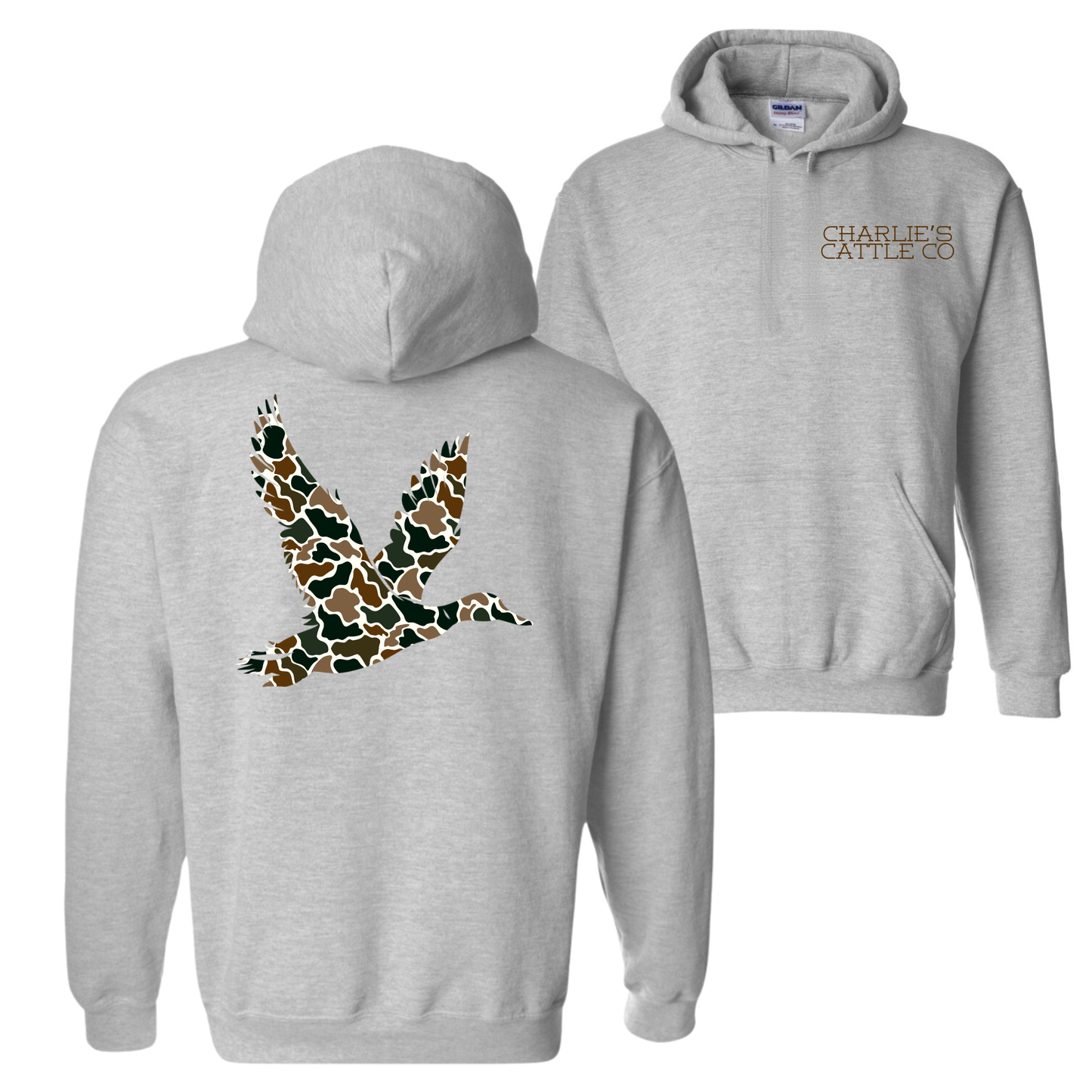 Camo Flying Mallard Hoodie