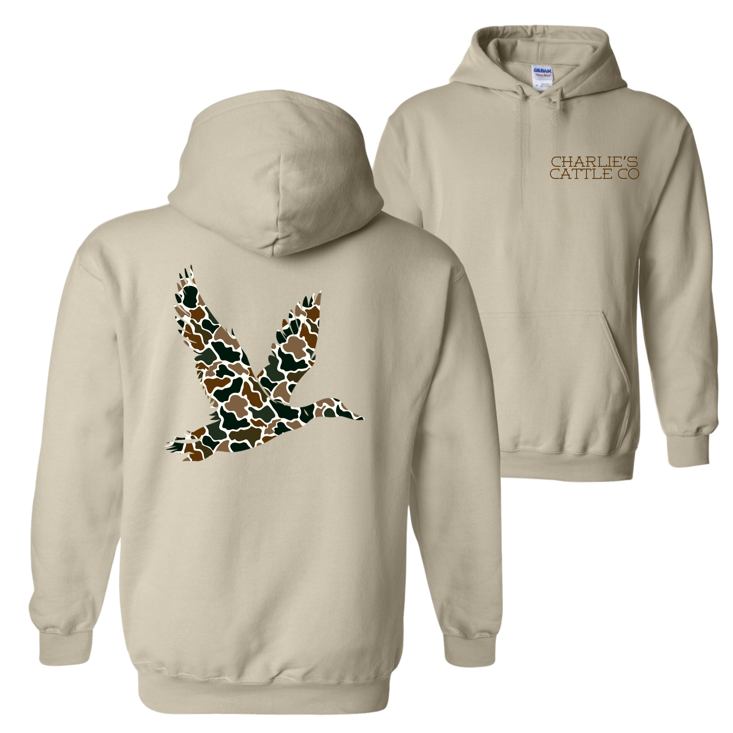 Camo Flying Mallard Hoodie