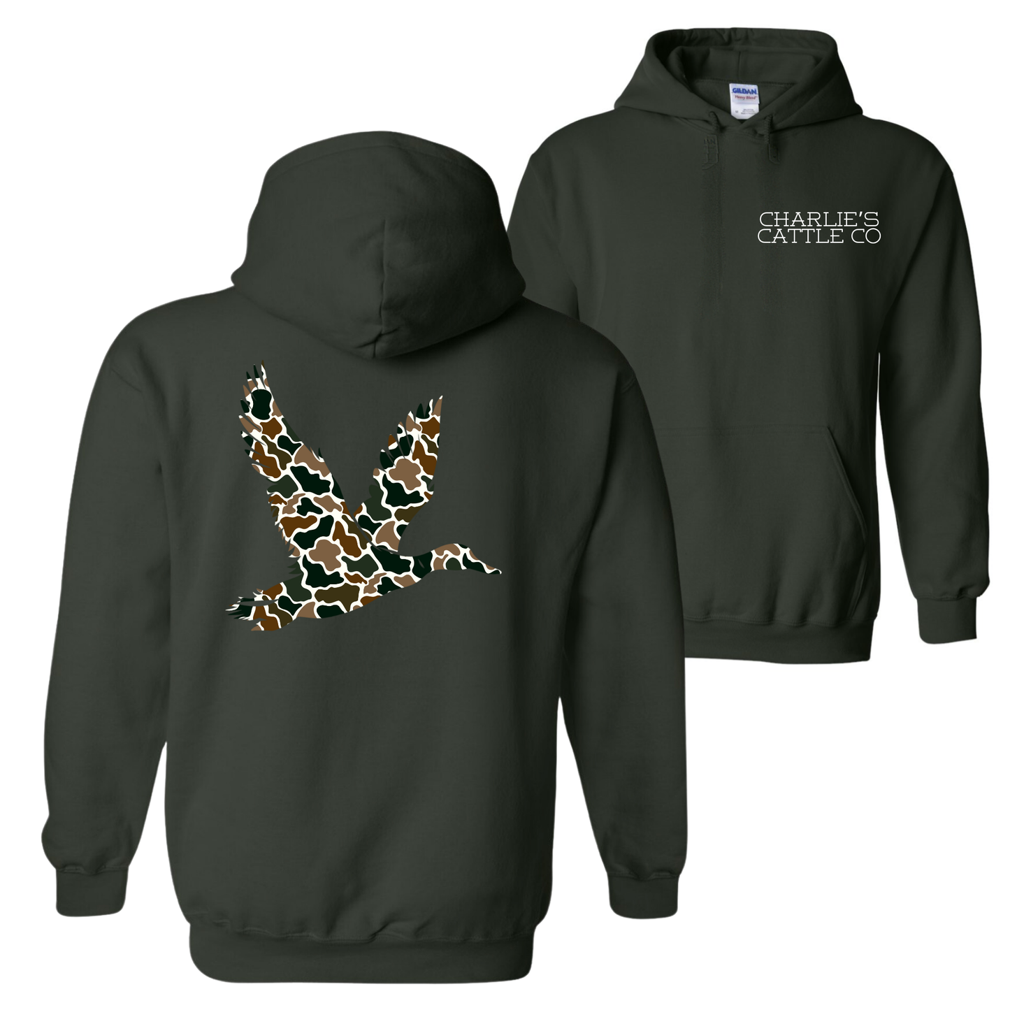 Camo Flying Mallard Hoodie