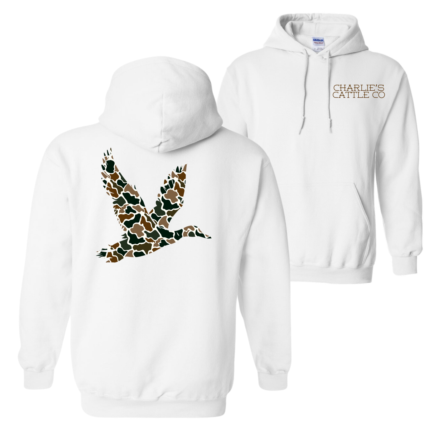 Camo Flying Mallard Hoodie