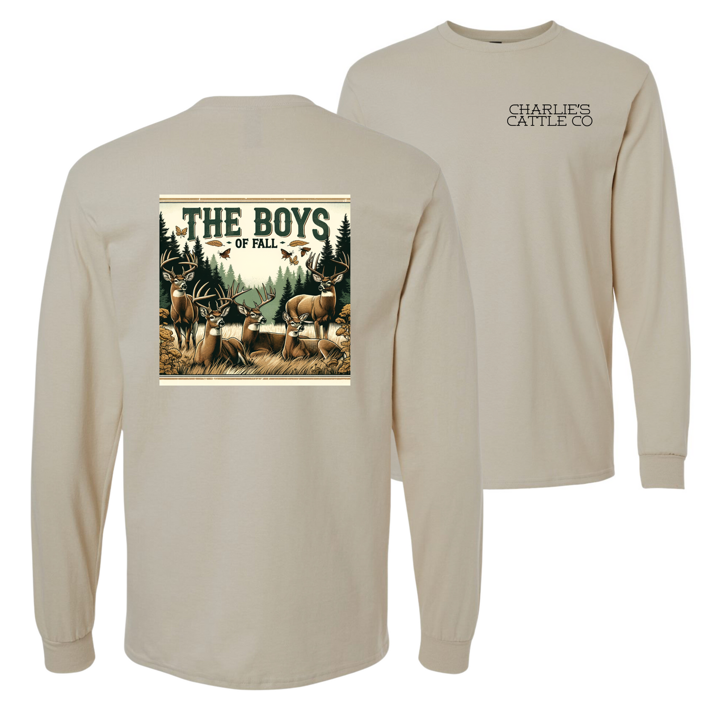 Boys of Fall Deer Long Sleeve Tee