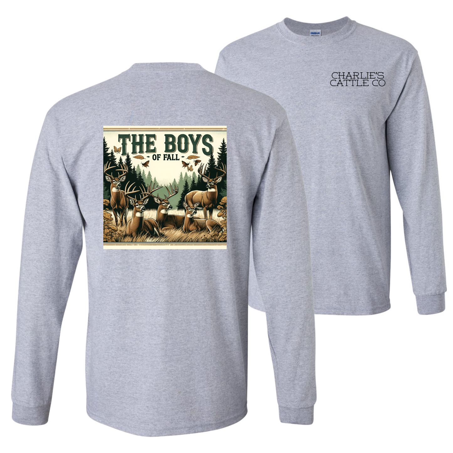 Boys of Fall Deer Long Sleeve Tee