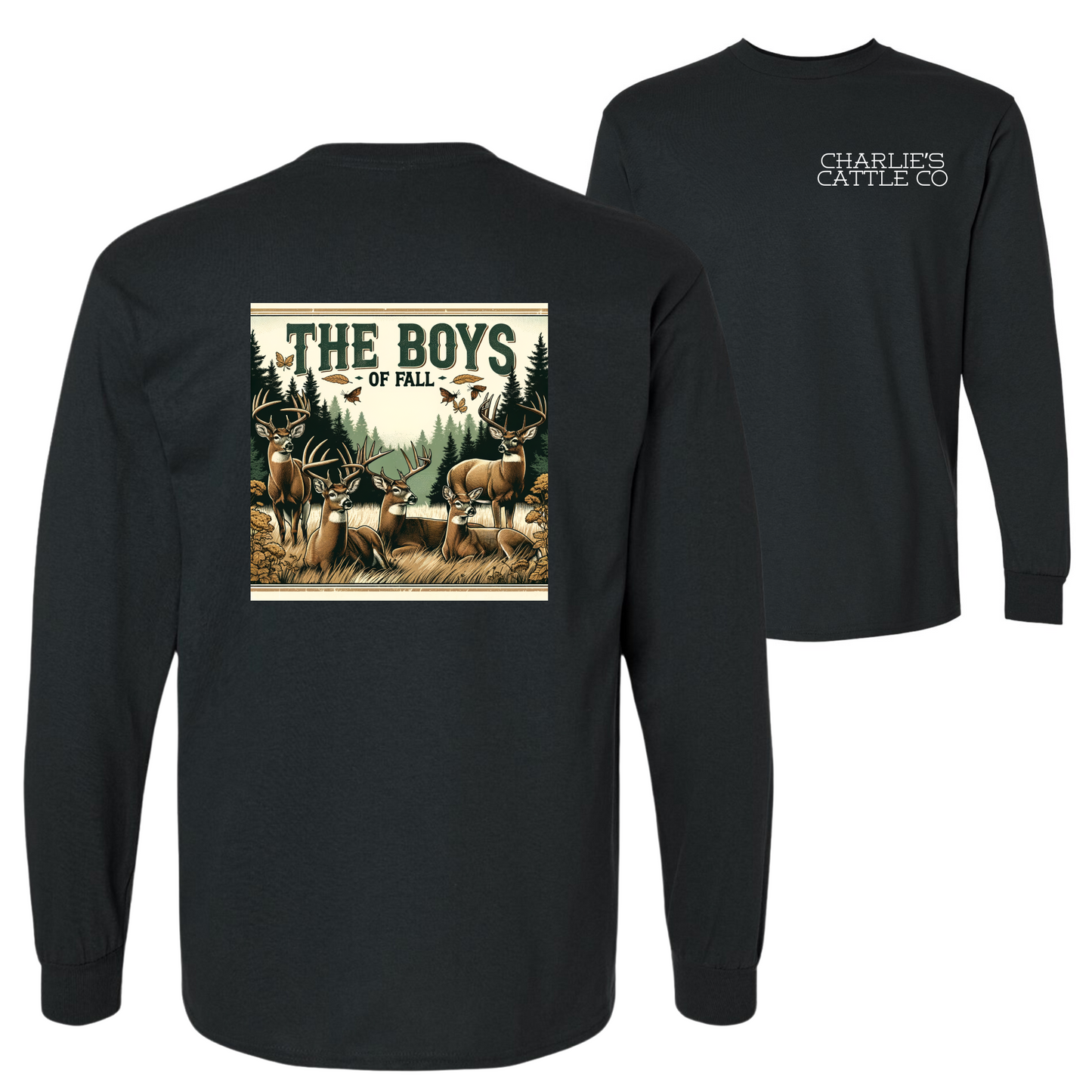 Boys of Fall Deer Long Sleeve Tee