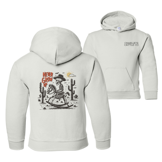 Never Grow Up Youth Hoodie