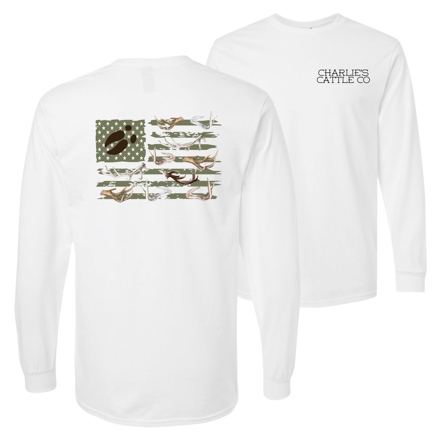 Antler Flag Long Sleeve Tee