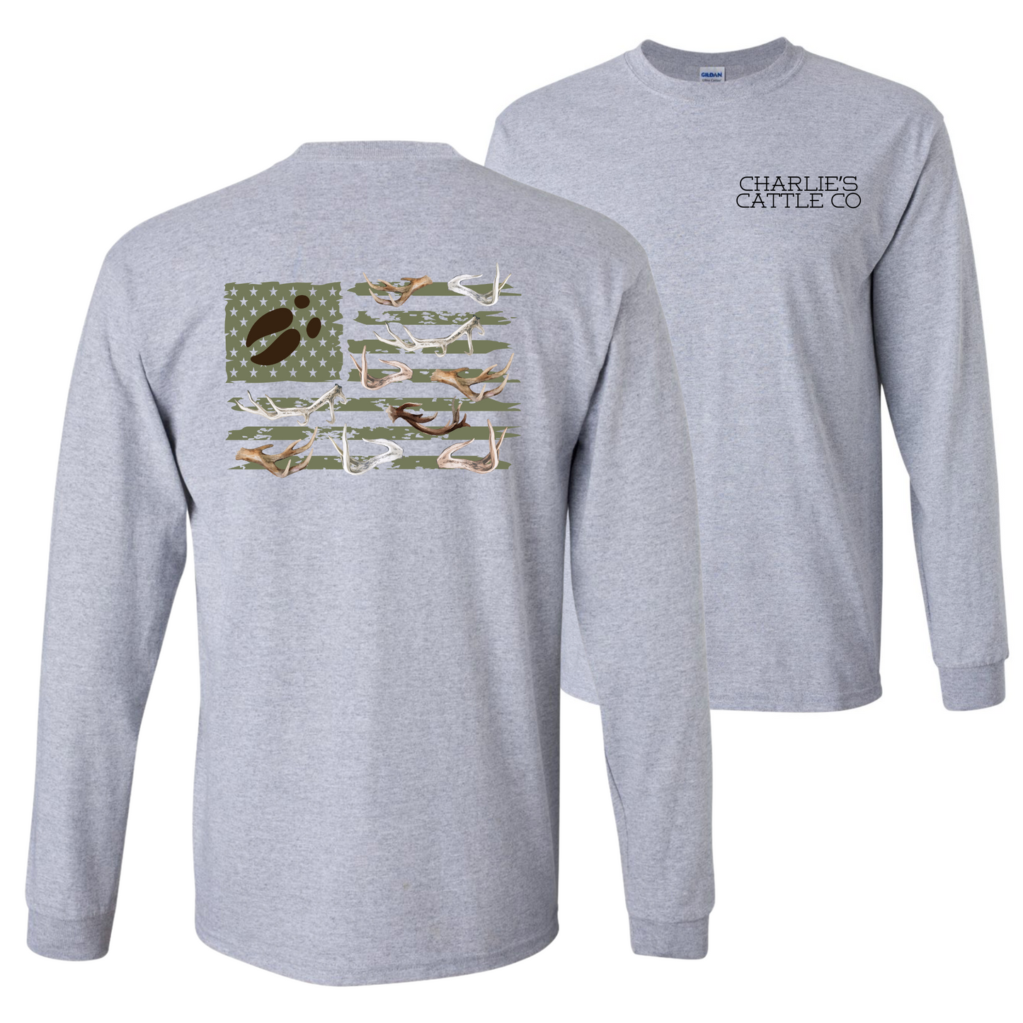 Antler Flag Long Sleeve Tee