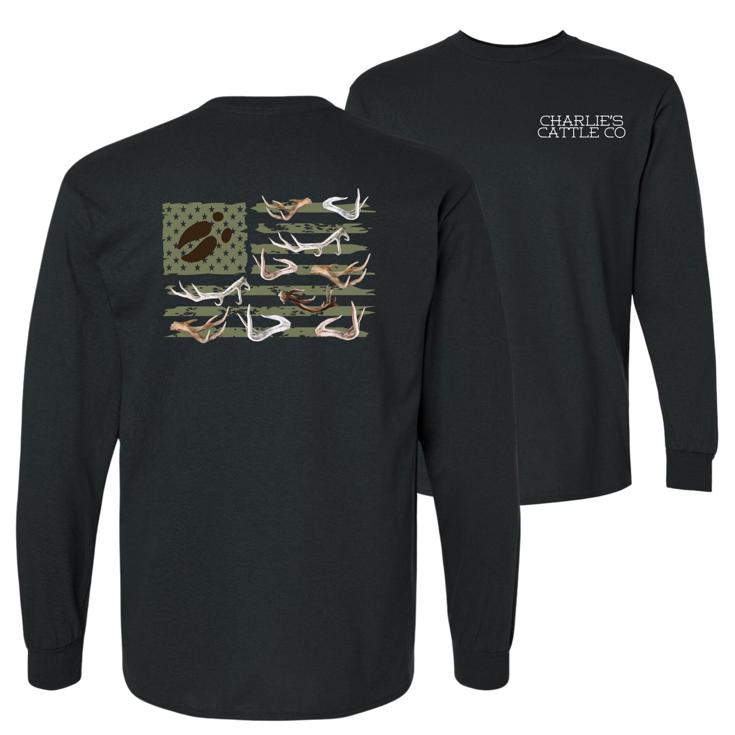 Antler Flag Long Sleeve Tee