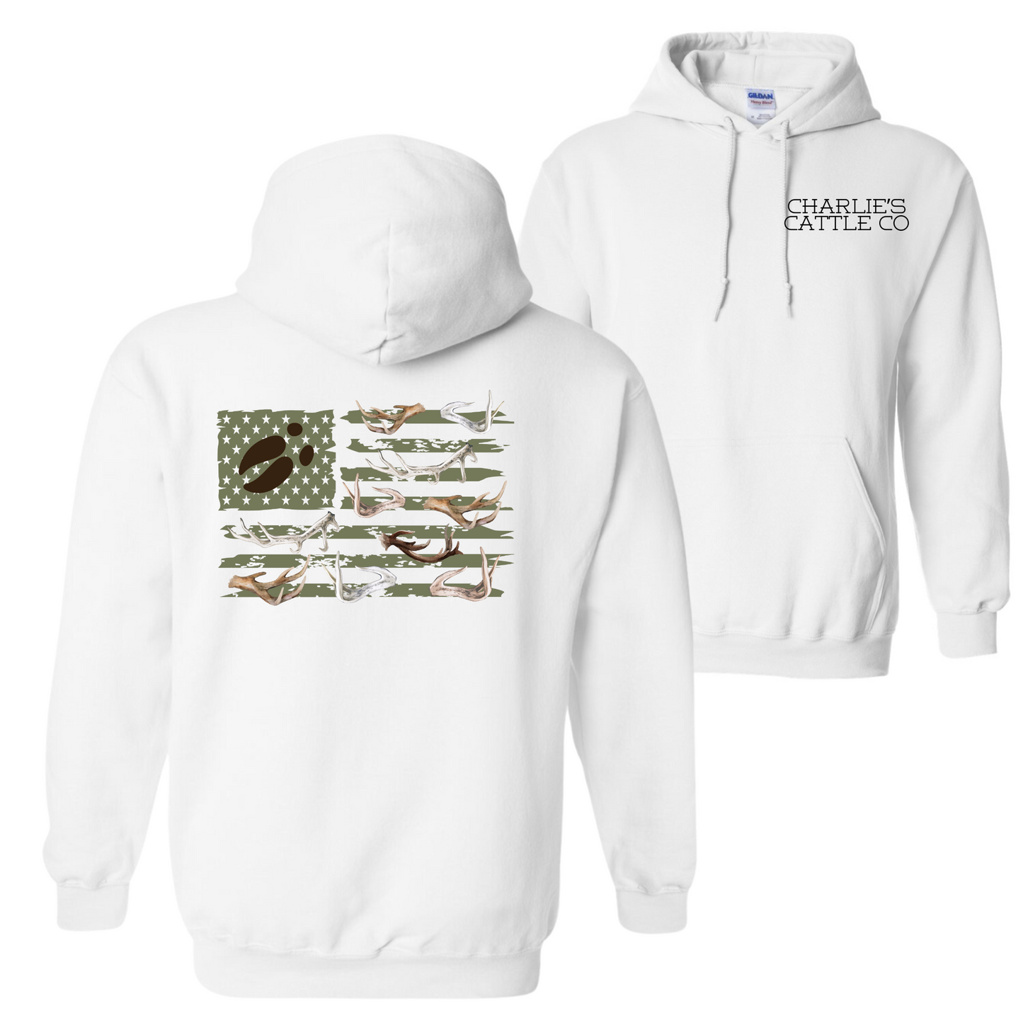 Antler Flag Hoodie